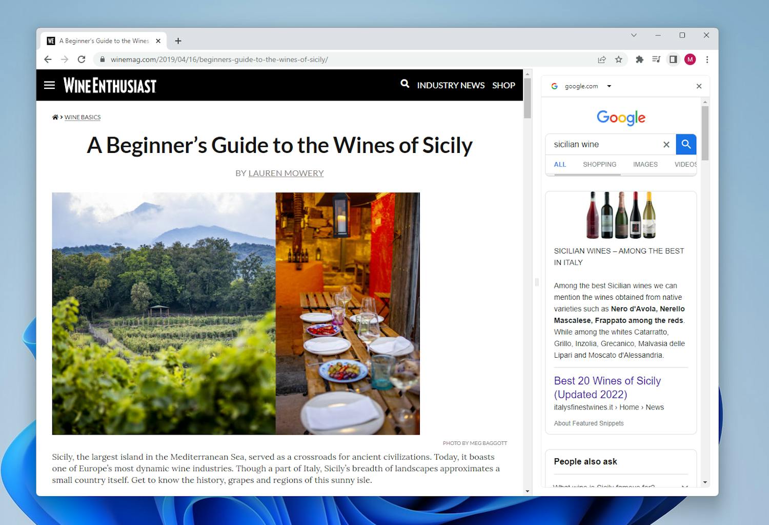 Søkefelt i Chrome: Søkefelt i Chrome – søk i sidepanelet